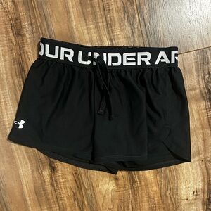Under Armour Girls Black Athletic Shorts